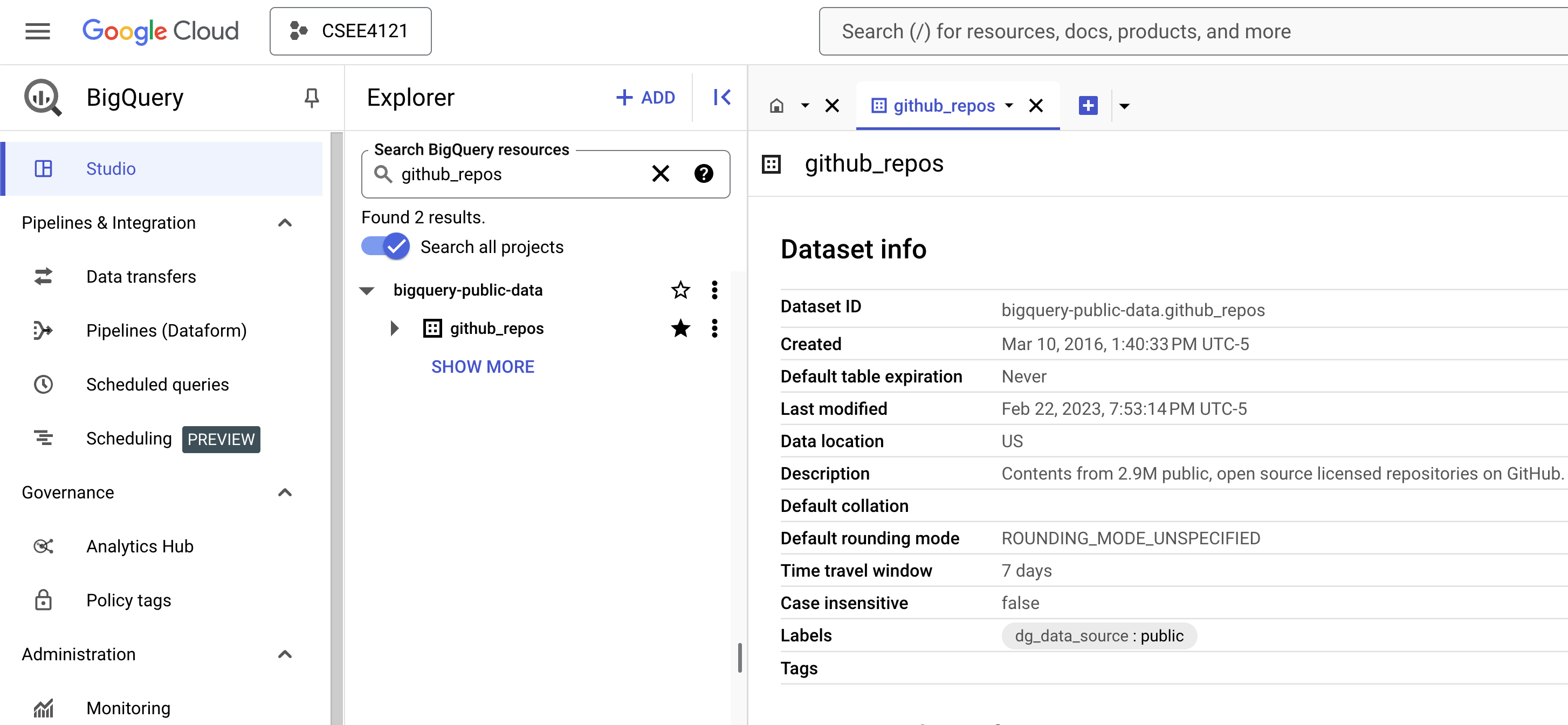 dataset